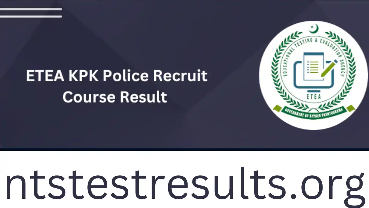 ETEA KPK Police Recruit Course Result Merit List 23 December 2023