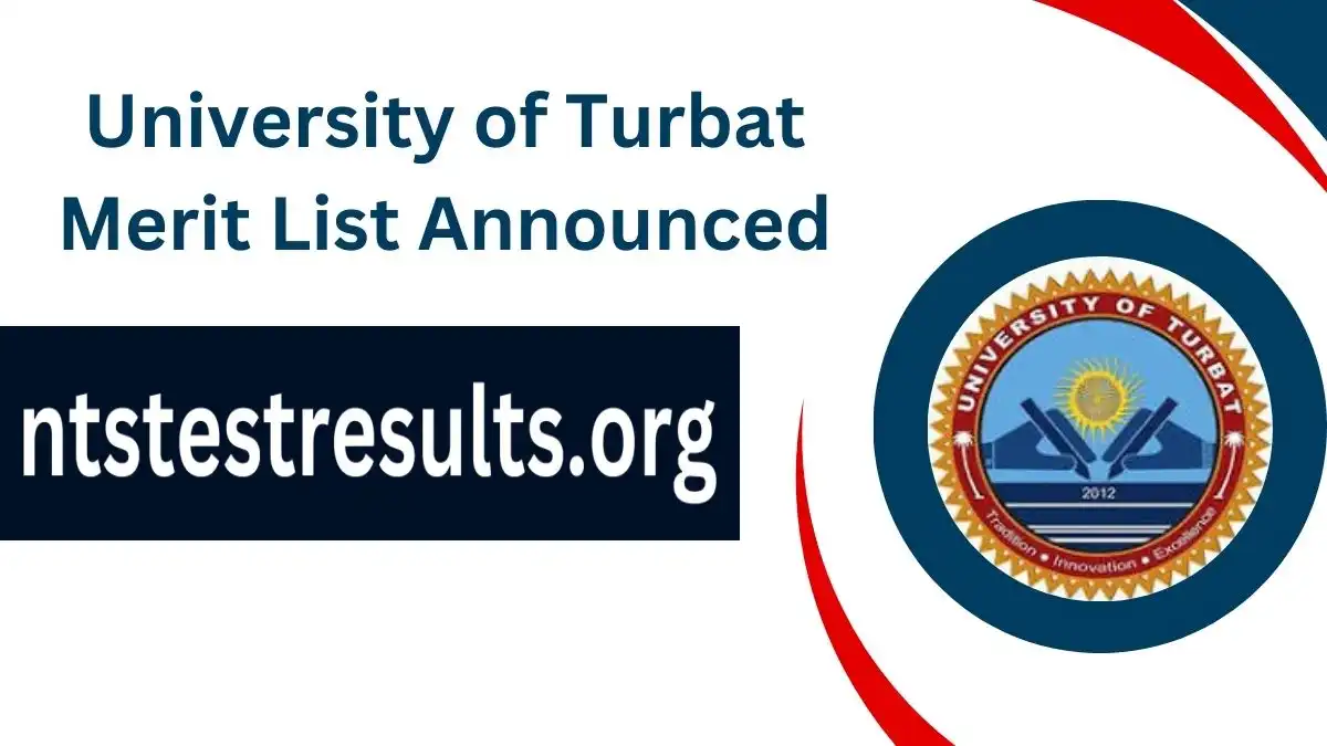 University of Turbat Merit List 2024 BS 1st, 2nd and 3rd