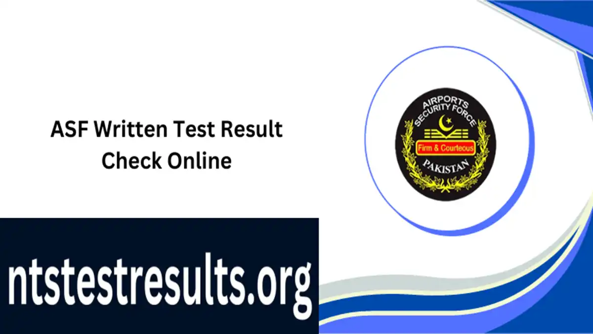 ASF Written Test Result 2024 Check Online