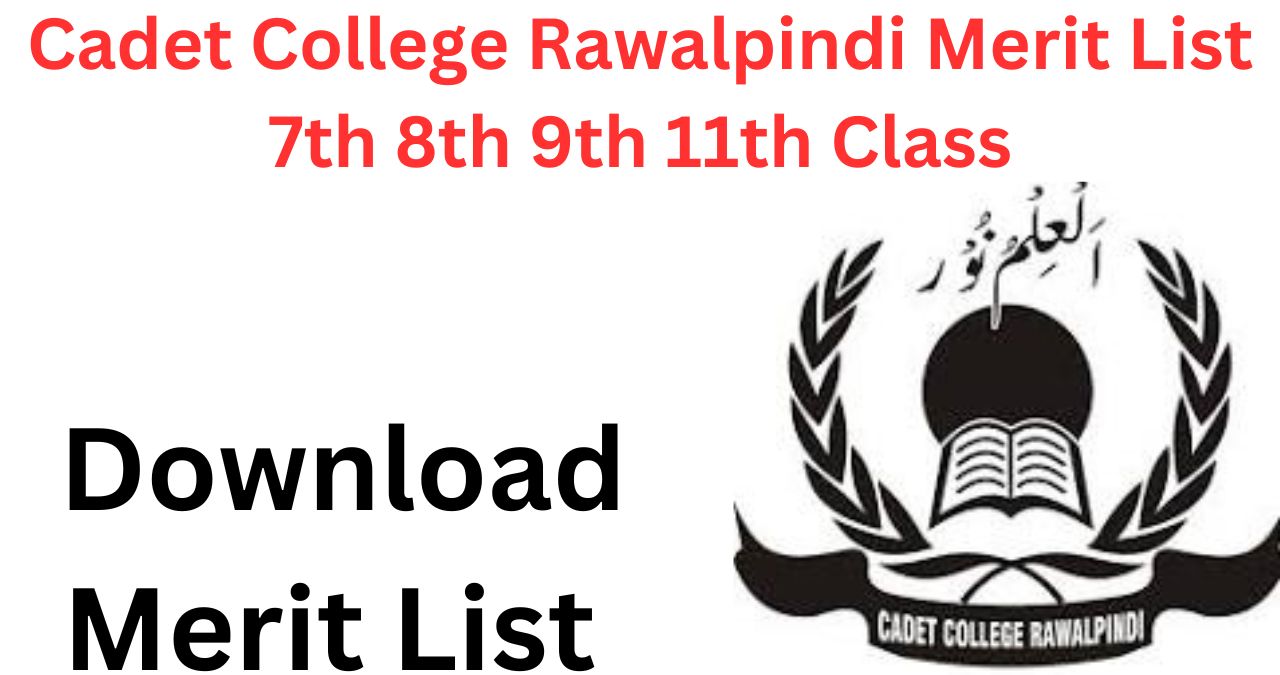 Cadet College Rawalpindi Entry Test Result 2024