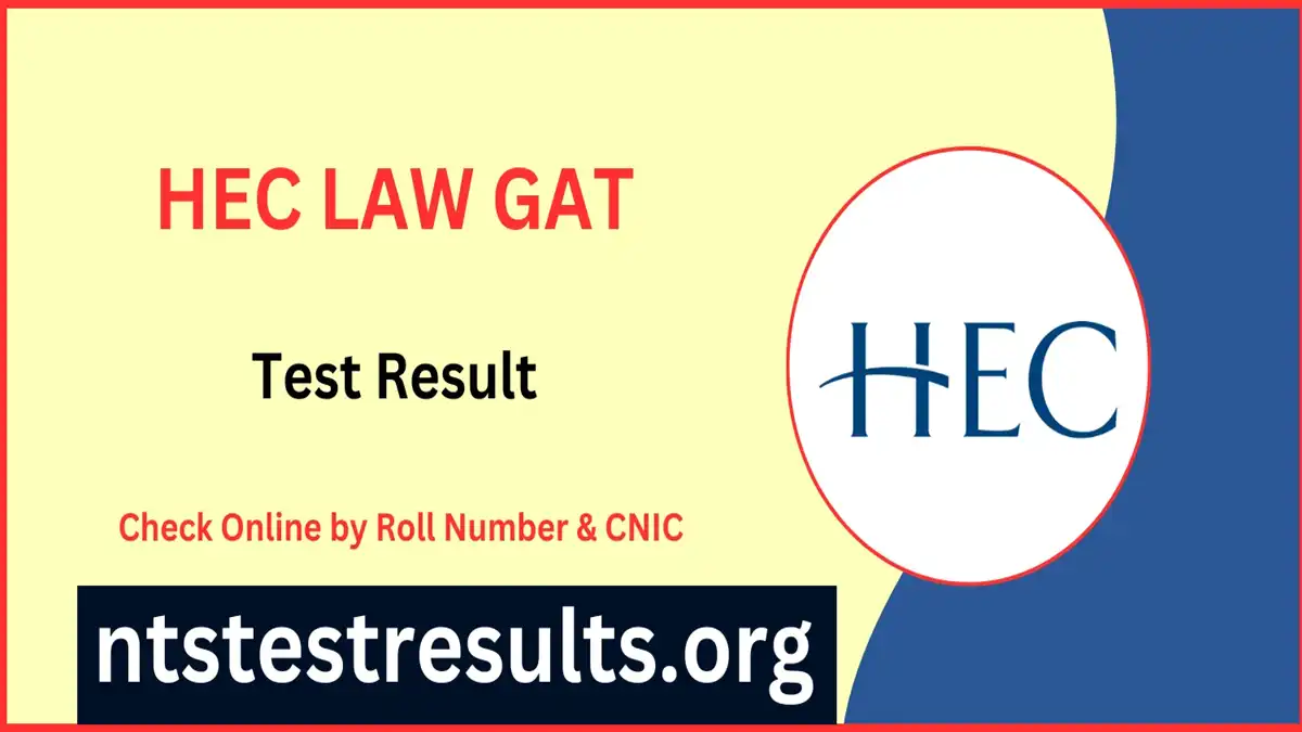 ETC HEC Law GAT Result Answer Key 7 January 2024