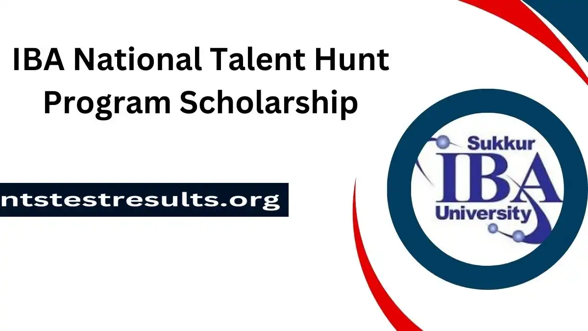IBA National Talent Hunt Program Scholarship 2024 Apply Online
