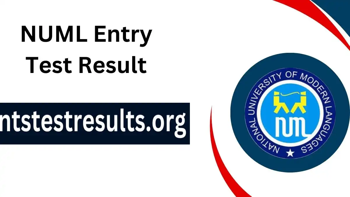 NUML Entry Test Result 2024 Final Merit List