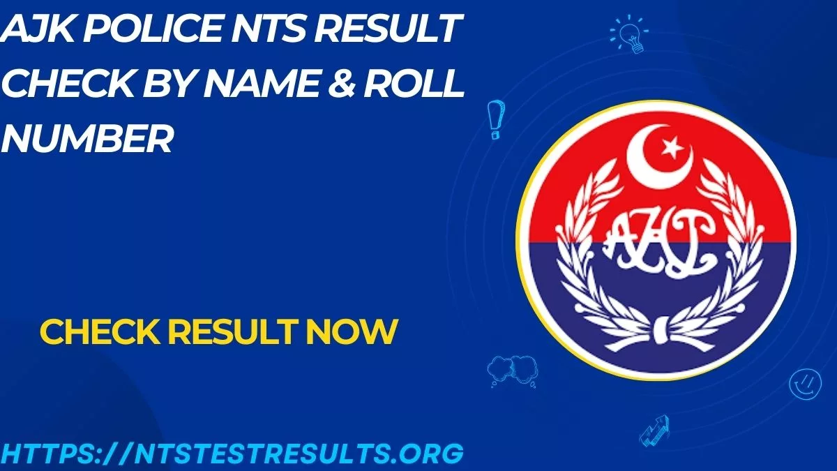 AJK Police NTS Result 28 January 2024