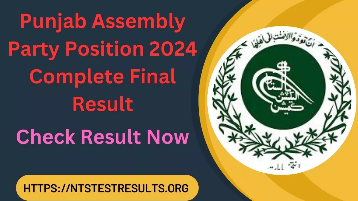 Punjab Assembly Party Position 2024 Complete Final Result